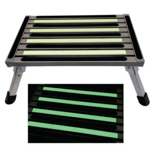 ILLUMINATING SINGLE FOLDING PORTABLE CARAVAN CAMPING STEP