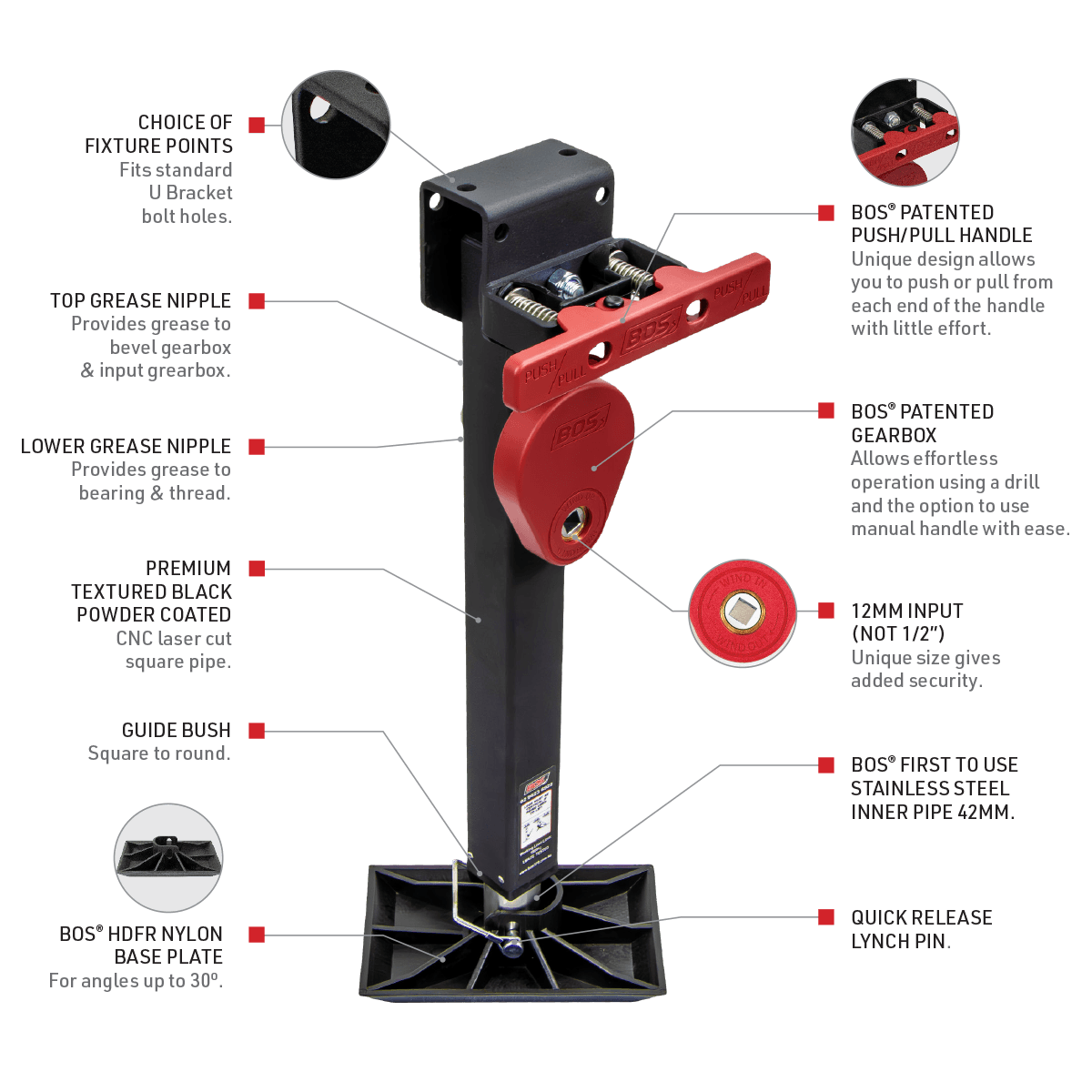 BOS 600MM STABILISER LEGS PAIR (440-061)