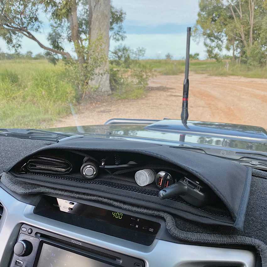 4WD DASH ORGANISER, BLACK.