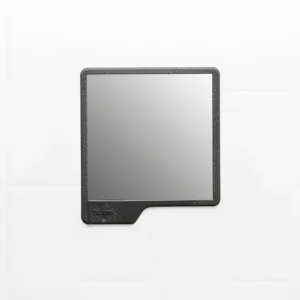 THE OLIVER SHOWER MIRROR, CHARCOAL.
