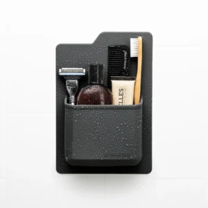 THE JAMES TOILETRY ORGANISER, CHARCOAL.