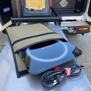 PORTABLE INDUCTION COOKTOP STORAGE BAG, GREY.