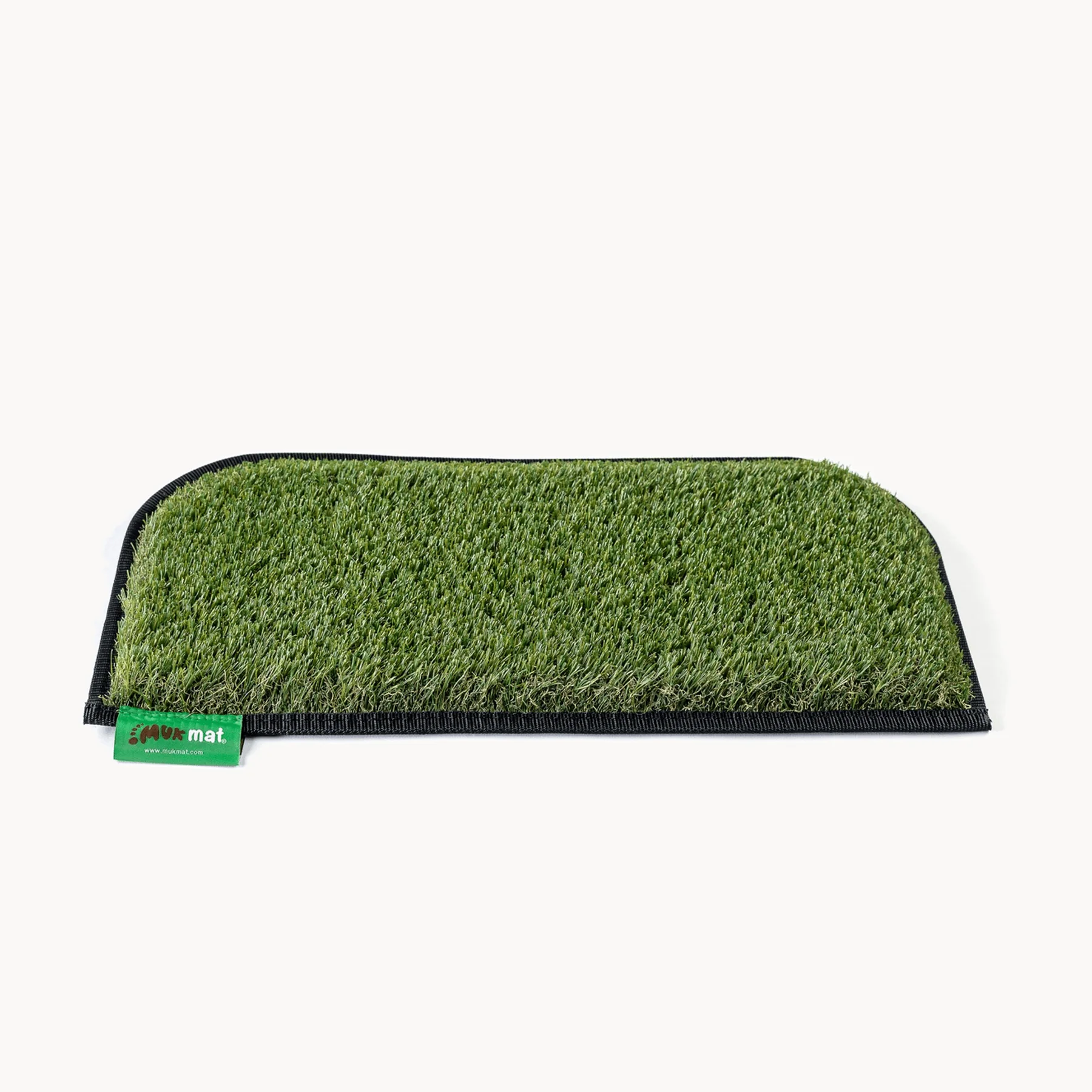 MUK MAT ROUNDED STEP MAT. SMALL, DARK GREY.