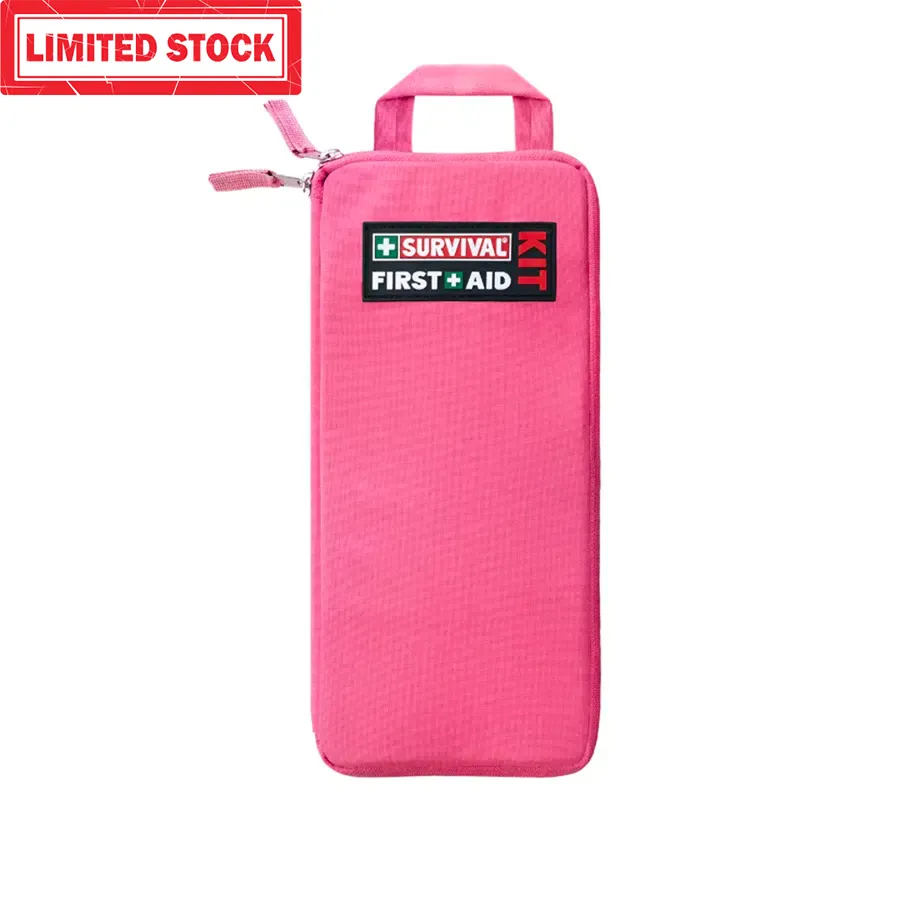 SURVIVAL SLIMLINE FIRST AID KIT, PINK.