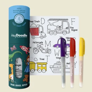 MINI COLOURING & DOODLE MAT- TOOT TOOT HONK