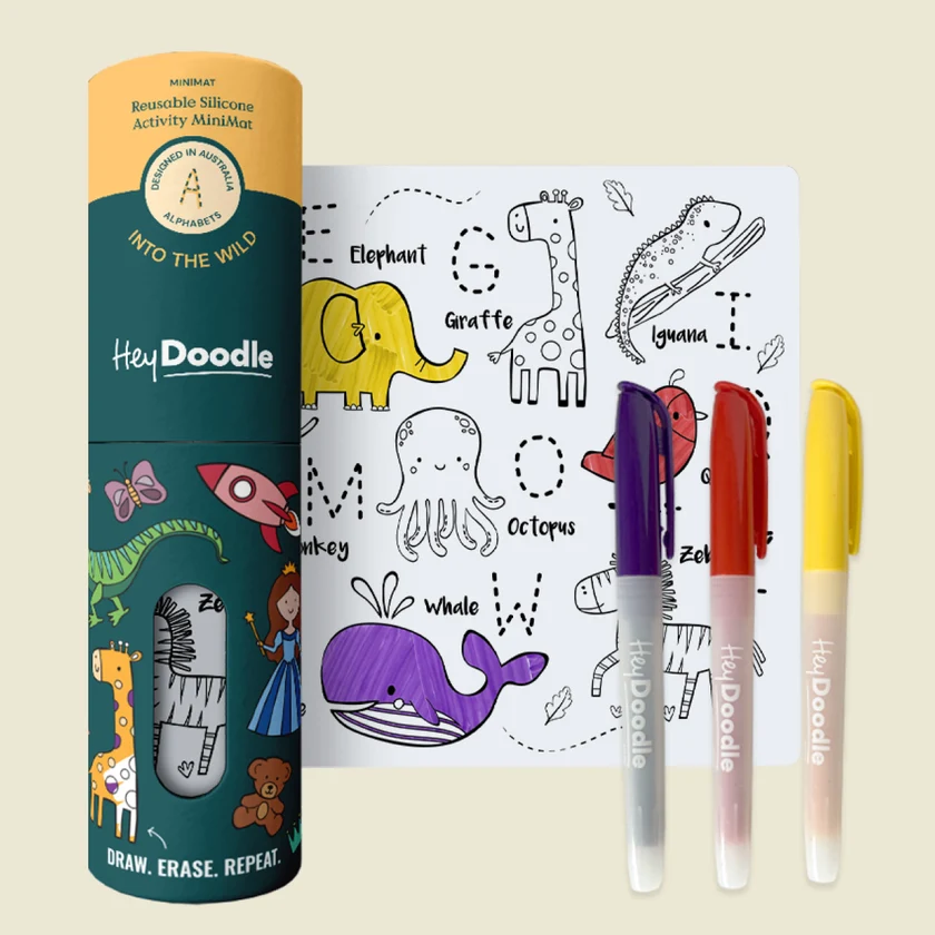 MINI COLOURING & DOODLE MAT – INTO THE WILD
